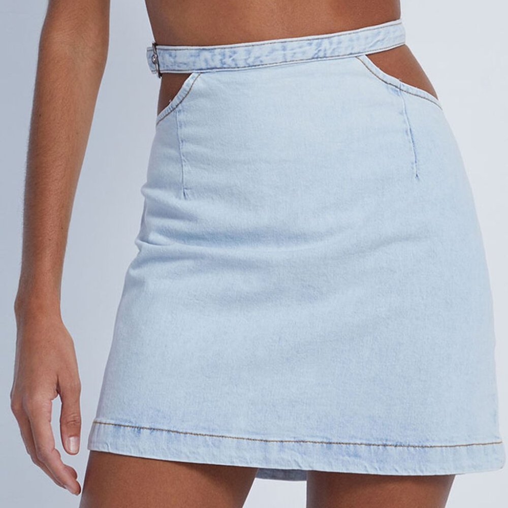 NWT WeWoreWhat cut out skirt